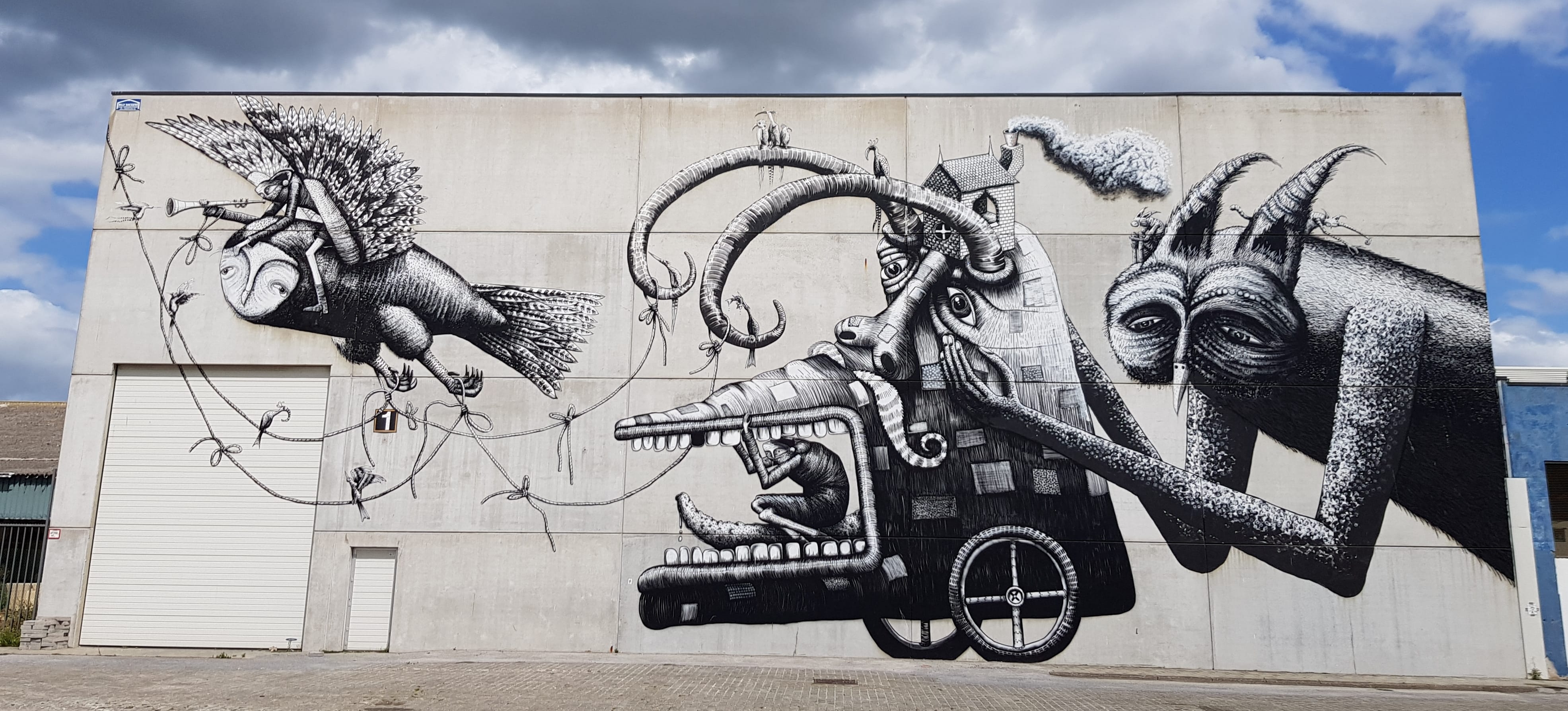 Graffiti 6456  de PHLEGM capturé par Mephisroth à Oostende Belgium