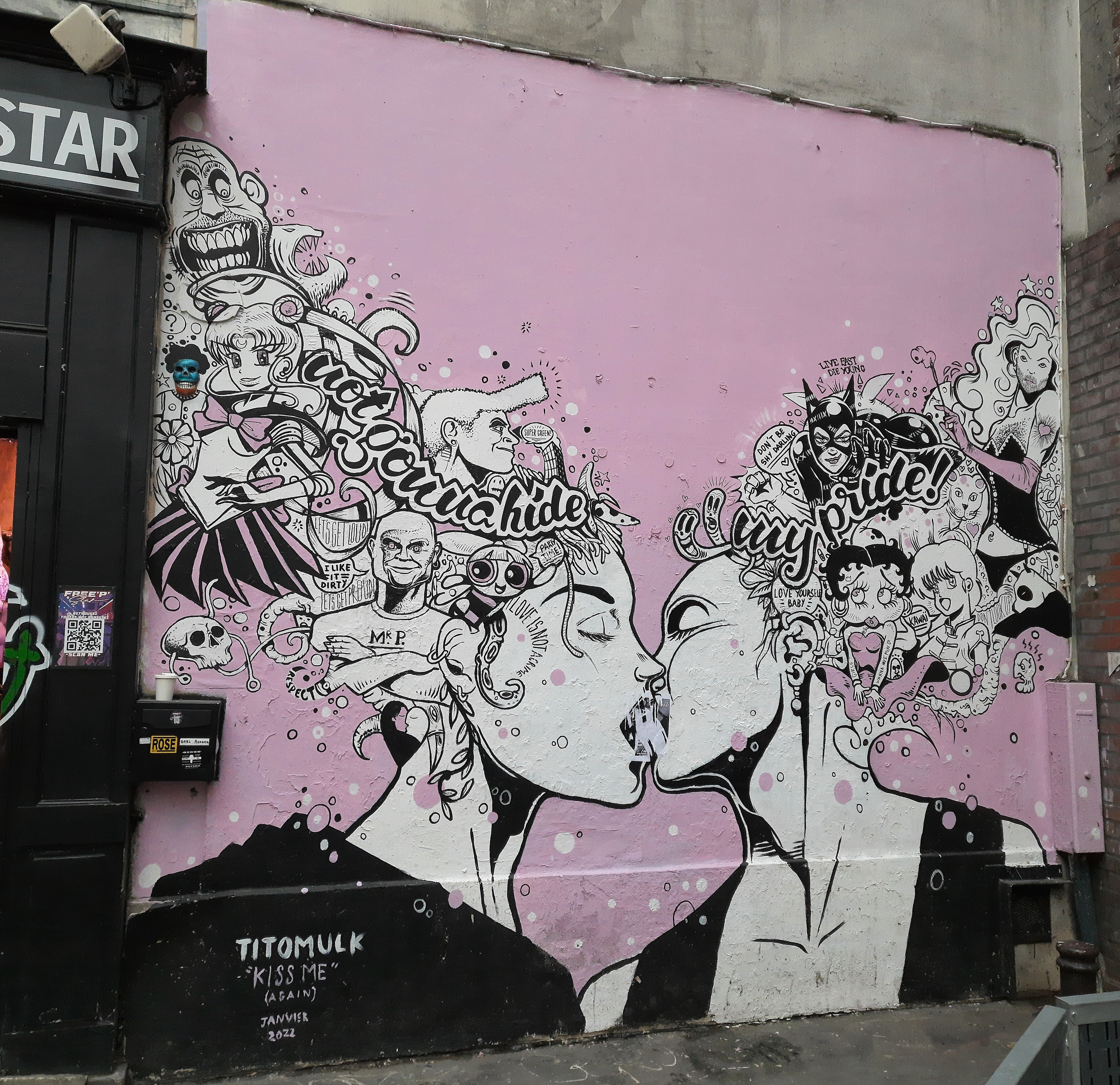 Graffiti 6539 TITOMULK by the artist Tito Mulk captured by Mephisroth in Paris France