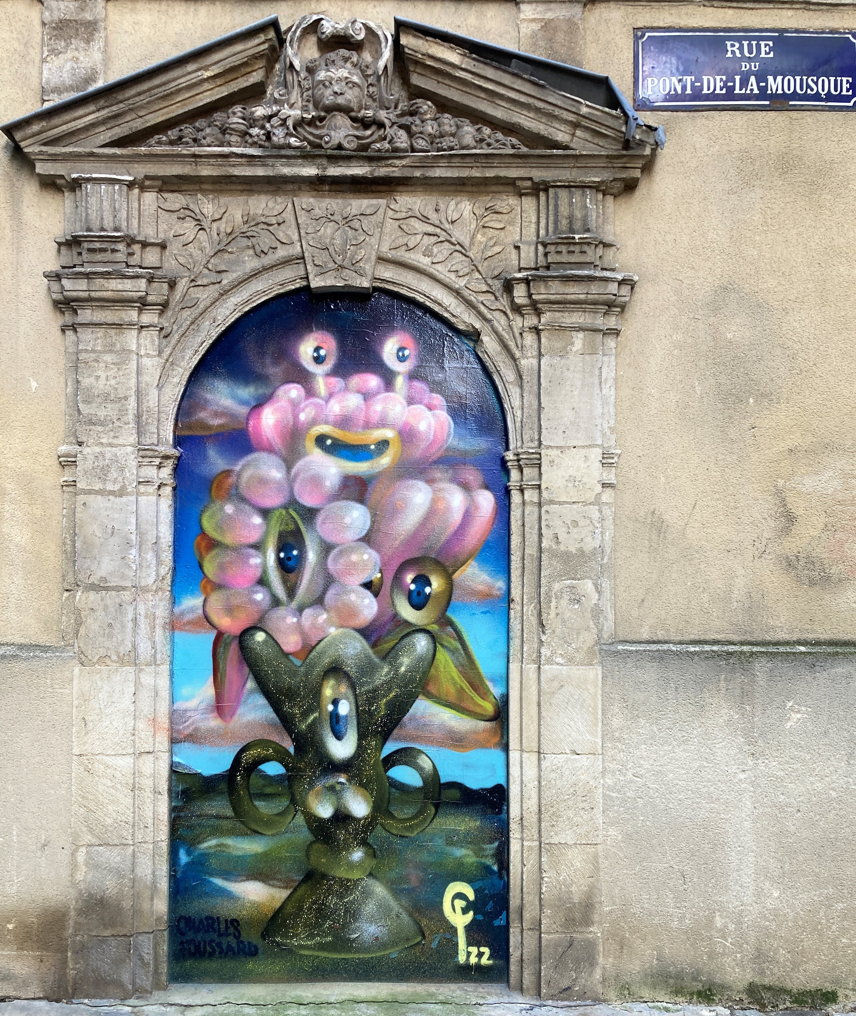 Graffiti 6869  de Charles Foussard capturé par Mephisroth à Bordeaux France