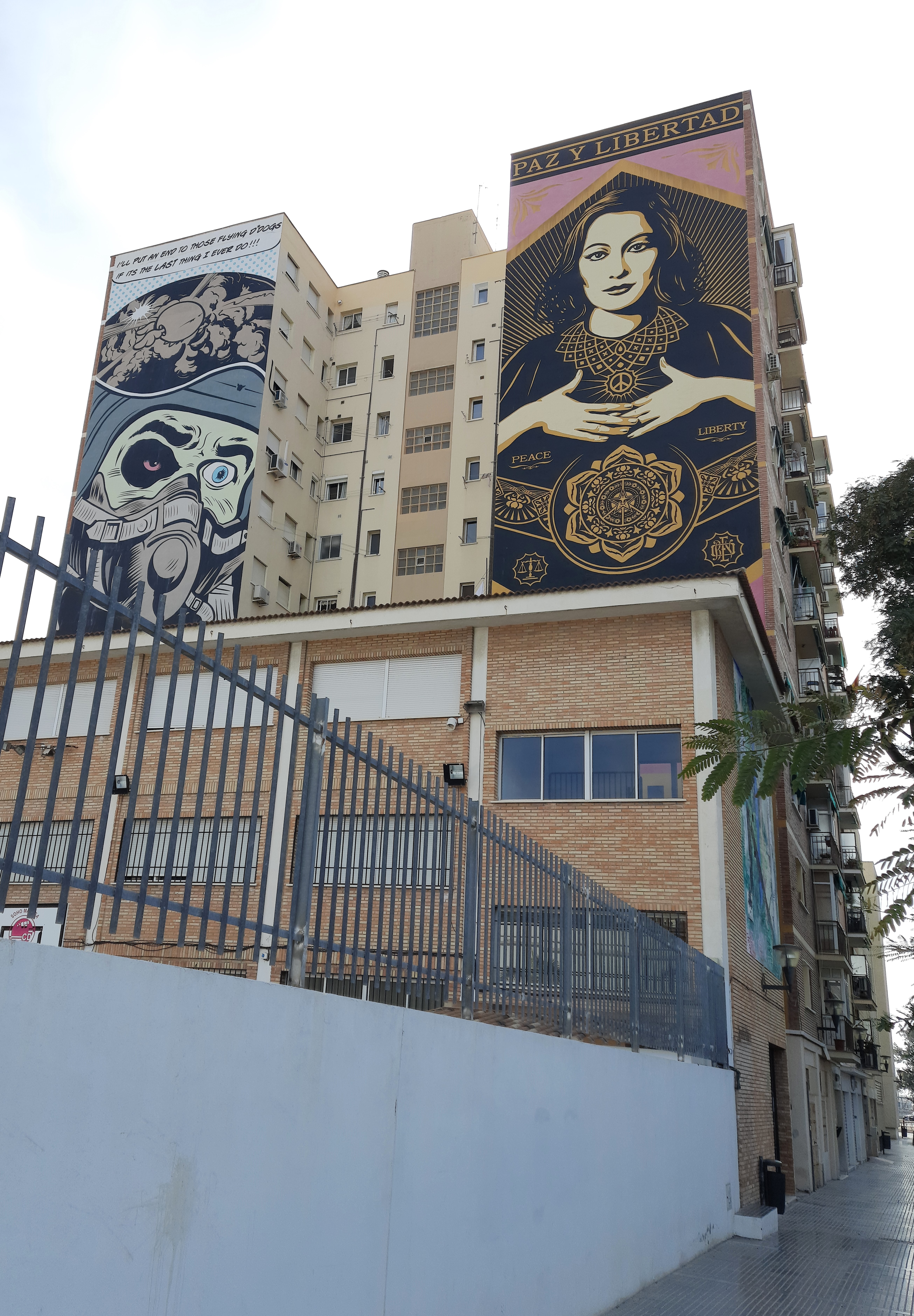 Graffiti 6950 OBEY by the artist DFace captured by Mephisroth in Málaga Spain