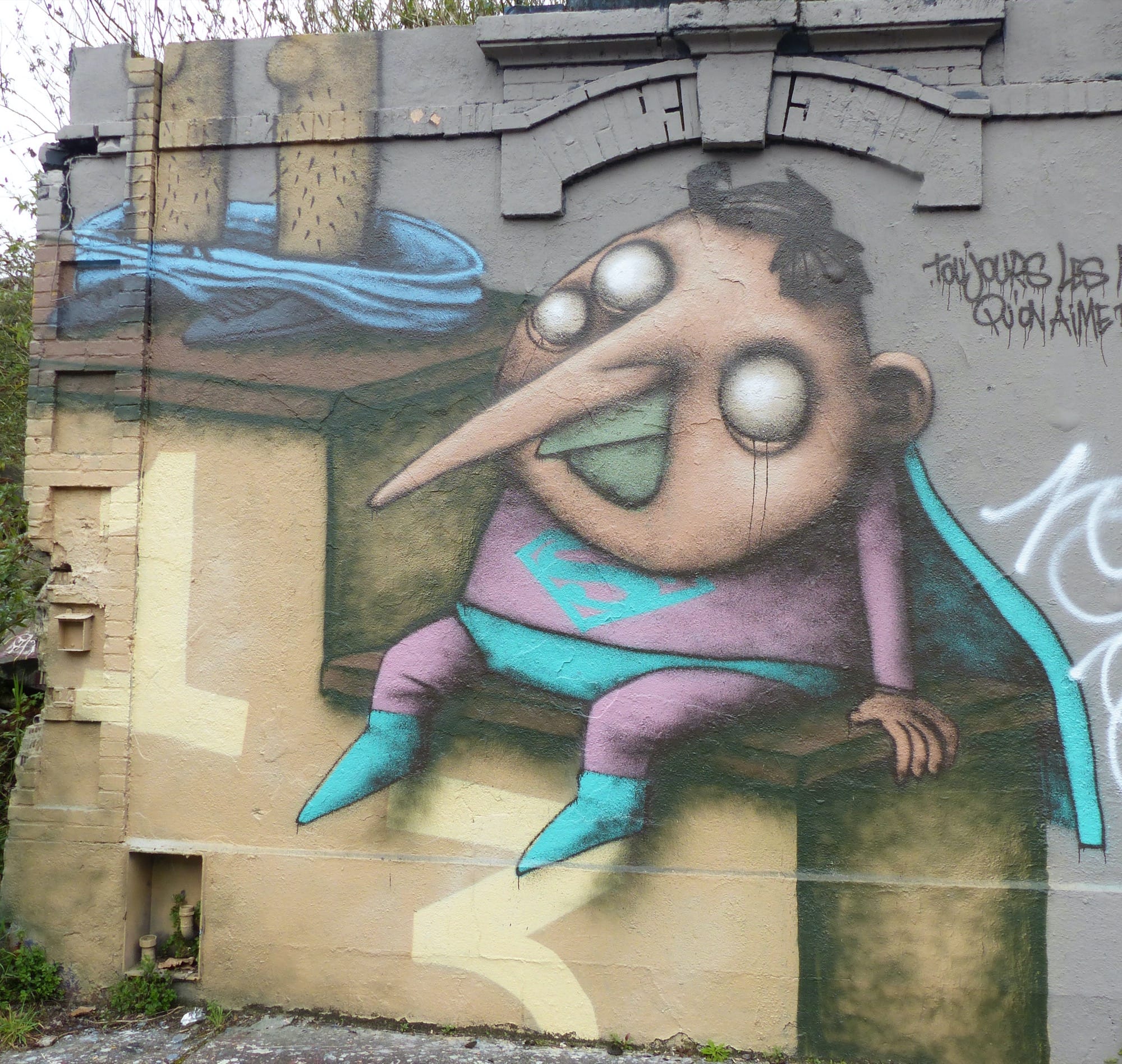 Graffiti 10  by the artist Ador captured by Rabot in Nantes France