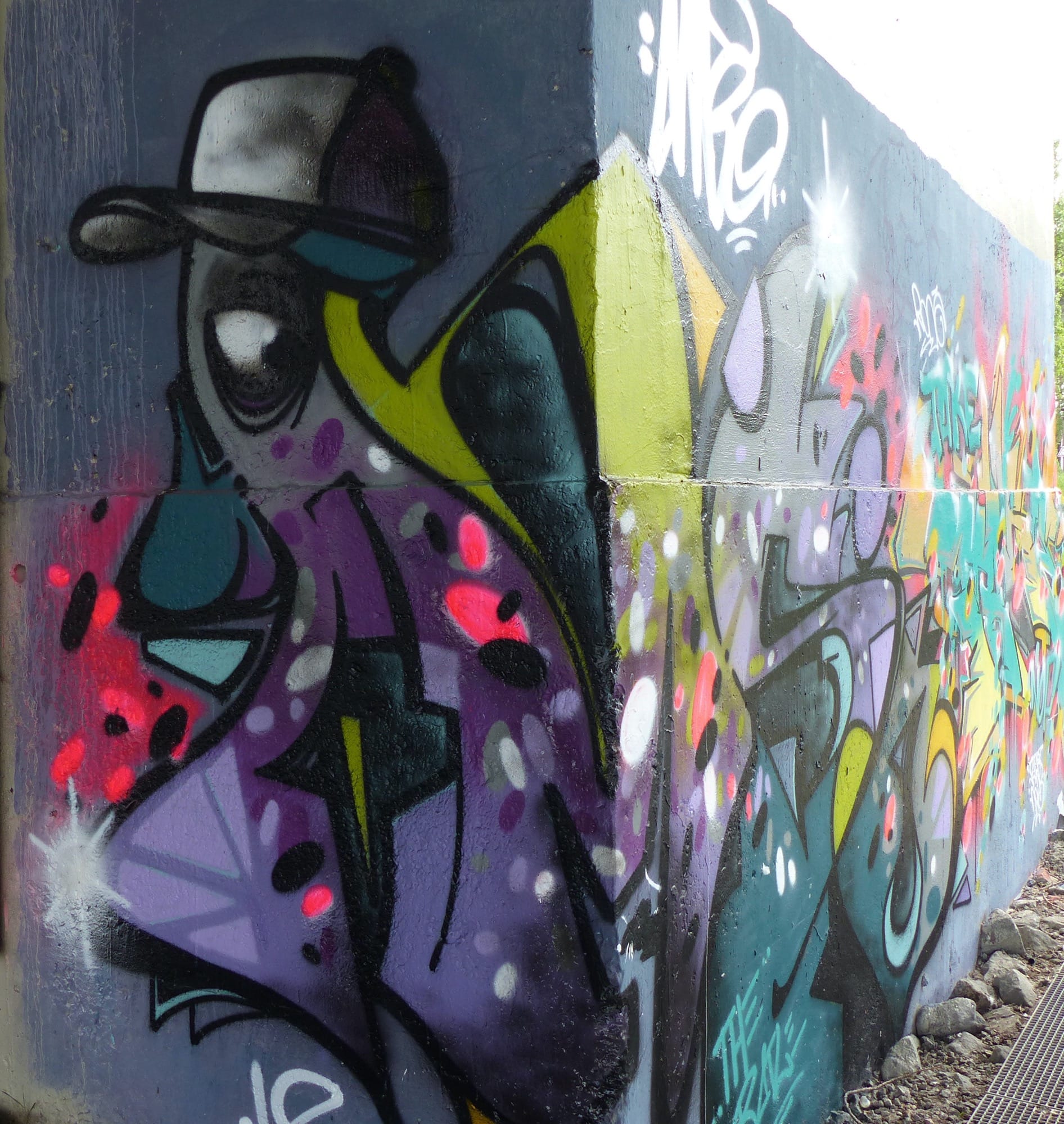 Graffiti 80  capturé par Rabot à Nantes France