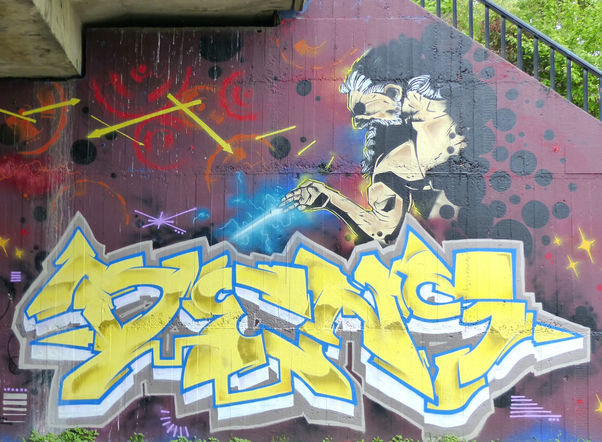 Graffiti 82  capturé par Rabot à Nantes France