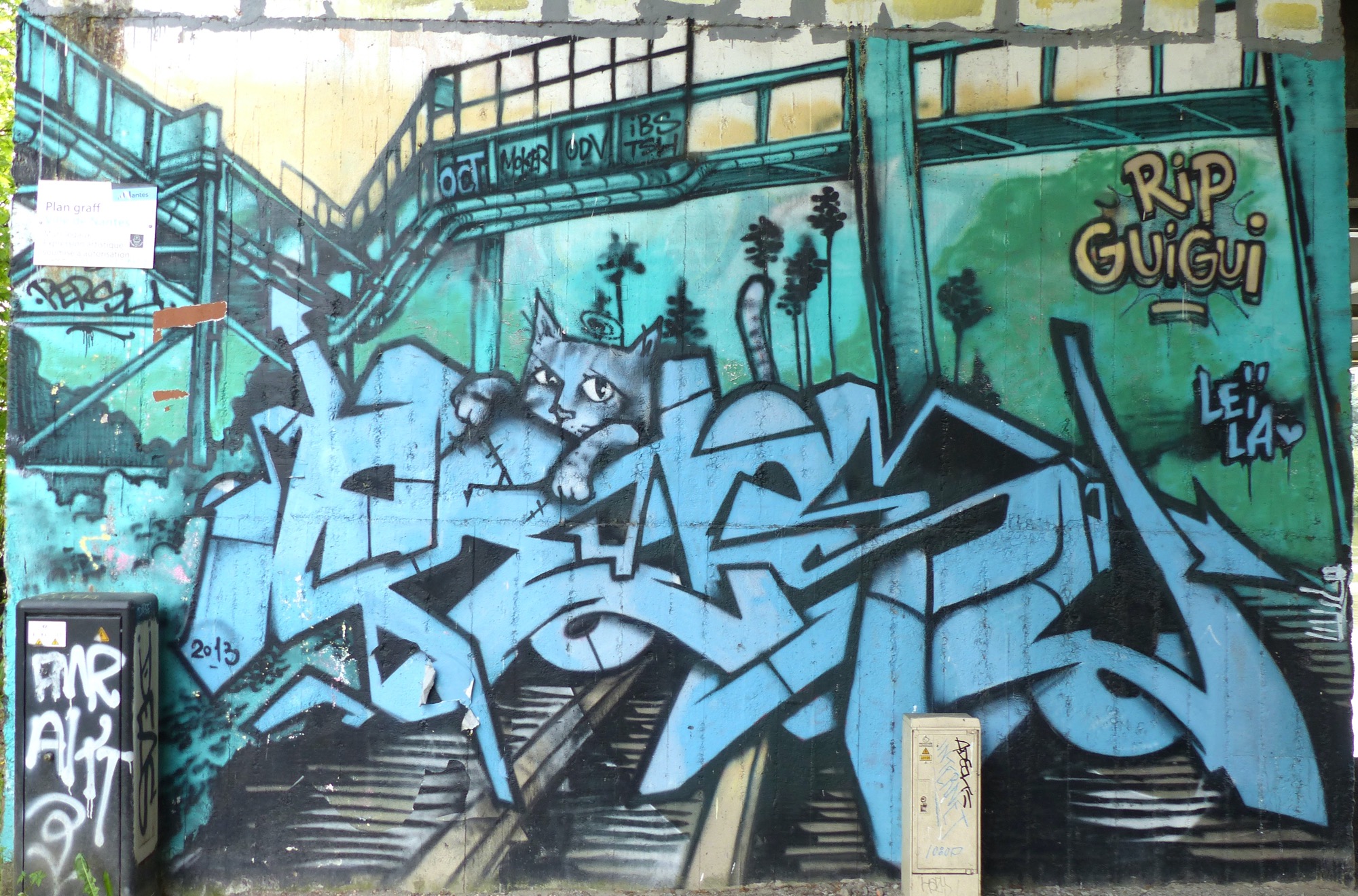 Graffiti 89  de Persu capturé par Rabot à Nantes France
